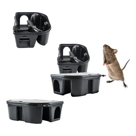 10 Caixa Porta Isca Armadilha De Ratos Papa Ratos