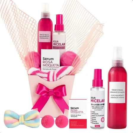 Kit Skincare Auto Presente Mulher Cuidados Faciais Feminino
