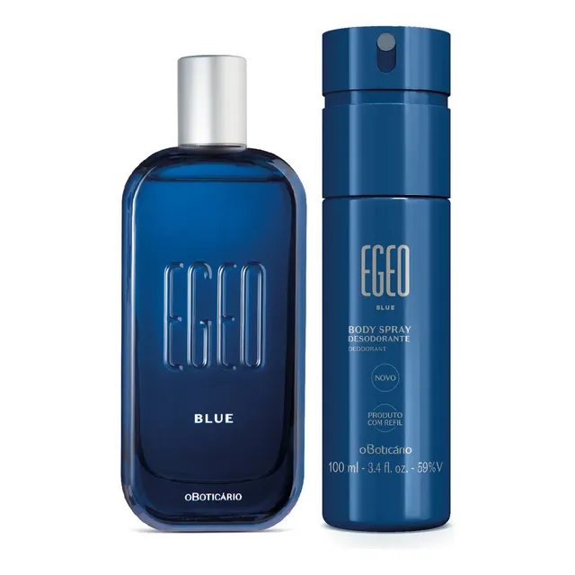 Egeo Blue: Colônia 90ml + Body Spray 100ml