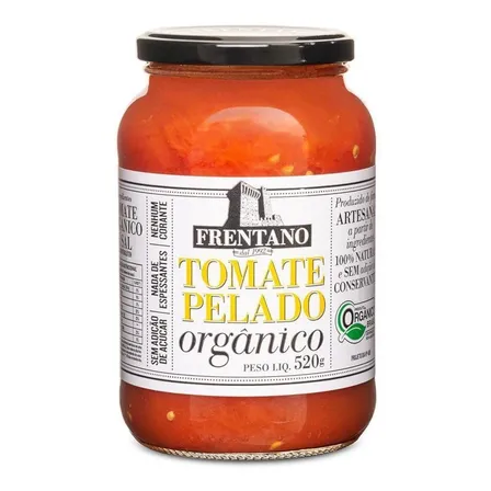 Tomate Pelado Orgânico Inteiro Artesanal Frentano