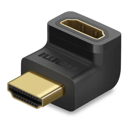 Adaptador Ugreen HDMI Para HDMI F 90 Graus Acima HD112 Preto
