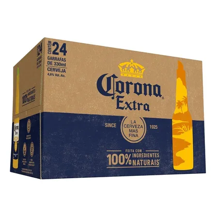 Cerveja Corona Extra Pilsen 330ml 24 u