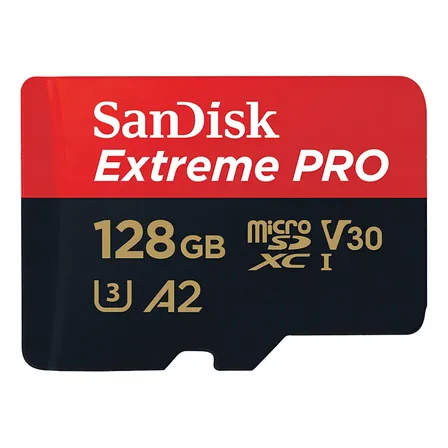 Cartão de memória SanDisk SDSQXCD-128G-GN6MA Extreme Pro com adaptador SD 128GB