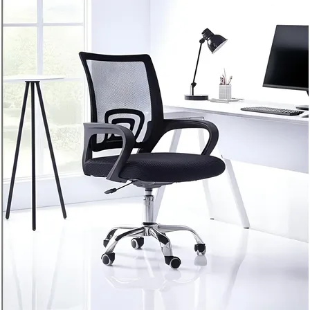 Cadeira Escritório Ergonômica Prizi Essencial Preta Com Encosto Reclinável Preto Malha