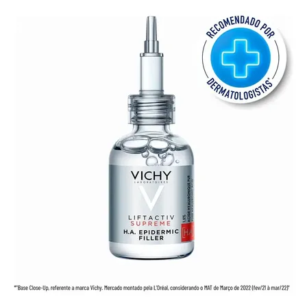 Sérum Anti-idade Preenchedor com Ácido Hialurônico, Reduz Rugas e Linhas Finas, H.A Epidermic Filler Liftactiv Vichy 30ml