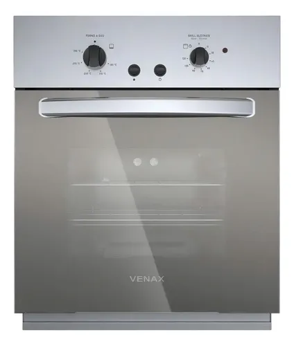 Forno De Embutir À Gás (glp) Venax Cristallo Giii 50l Inox 127v