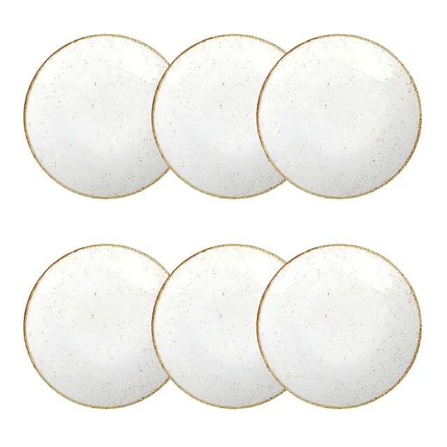 Tramontina Rústico Marrom Porcelana Rústico 25 Cm Raso Branco Liso