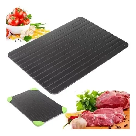 Tabua Magica Descongelar Rapido Carne E Alimentos Defrost Preto
