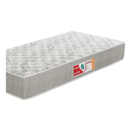 Colchão Solteiro ProRelax Turquesa 88x188cm D33 Espuma Cinza