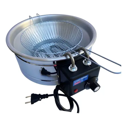 Fritadeira Elétrica Industrial 5L Casinha Industrial Inox 220V