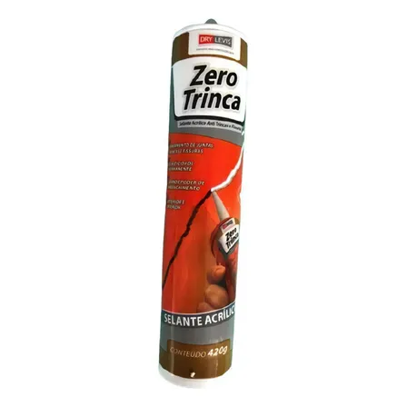 Selante Acrílico Para Trincas E Fissuras Zero Trinca 420g