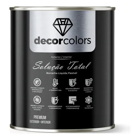 Tinta Borracha Líquida Solução Total 4,3 Kg - Decor Colors Cor Athena