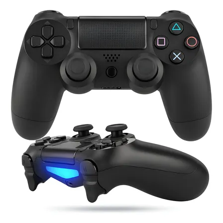 Controle Sem Fio Redfin Joystick Compatível Ps4 Videogame Tv Pc Celular Android - Touchpad Bluetooth Vibração Dupla Manete Smart Tv Preto