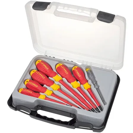 Conjunto de 7 chaves de fenda isoladas Vde 1000v Stanley 65-980 Vde