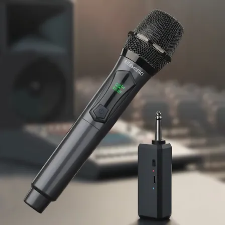 Microfone Sem Fio Sem Fio Recarregável Profissional Uhf Led Karaokê Palestras Shows Igrejas Apresentações Cancelamento De Ruído Anti-larsen Cardioide 14h Bateria Para Palco Reuniões Risemberg