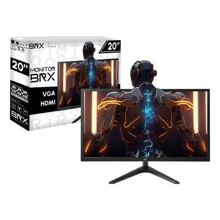 Monitor Brx Led 20 Polegadas Hdmi/vga 75hz 110/220v MBRX201BK