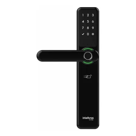 Fechadura Smart De Embutir Ifr 7000 Com Maçaneta Intelbras Preta