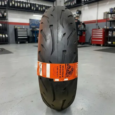 140/70-17 Levorin Matrix Sport 2 Traseiro Twister Cb300, Fazer 250, MT-03, R3, Ninja 300, Z 300, Next 250, Next 300, CB 300 R, CBR 300 R