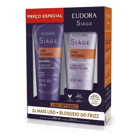 Kit Promopack Siàge Liso Intenso Shampoo 250ml + Condicionador 125ml