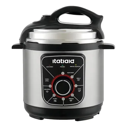Panela De Pressão Elétrica Itatiaia Essencial 3l 700w Inox Preto