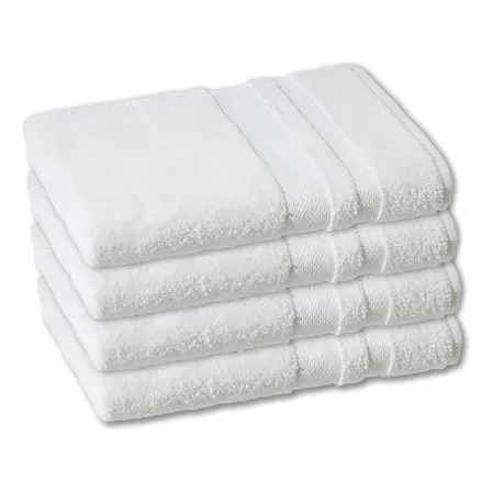 Laune Haus Kit 4 Toalhas De Banho Gigante Gramatura 500 G/m² Cor Branco Liso