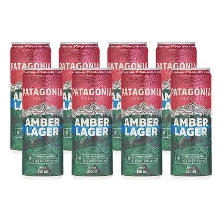 Patagonia Amber Larger 350ml - Pack 8 Unidades