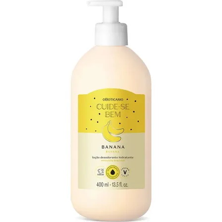 Loção Hidratante Banana Cuide-se Bem Feira O Boticário 400ml