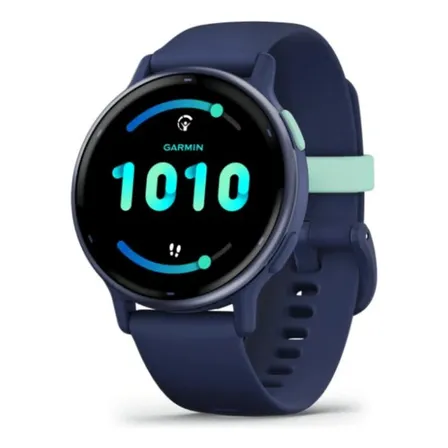 Relógio Garmin Vivoactive 5 Azul Marinho 42mm com Monitor Cardíaco de Pulso e GPS