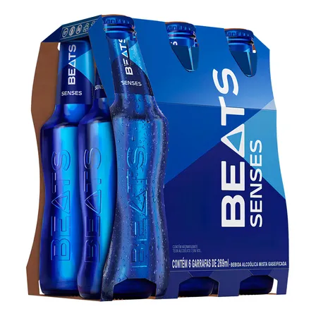 Skol Beats Senses Long Neck 269ml - 6 Unidades