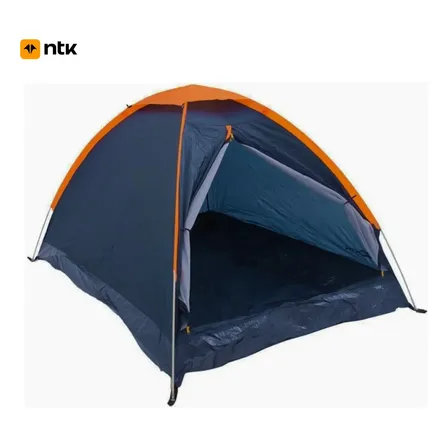 Nautika Panda 2 barraca camping iglú 2 pessoas cor azul e laranja