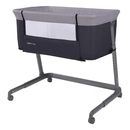 Berço Cosco Kids, Co-bed Pluggy, 0 a 9kg, Cinza Escuro