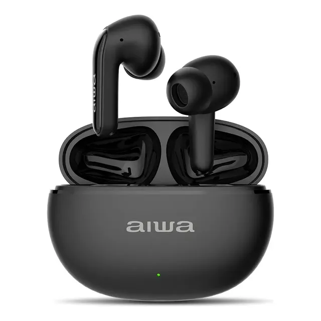 Fone De Ouvido Earbud Aiwa Eb-01-b Bluetooth Ipx5 Anc Modo Ambiente Preto