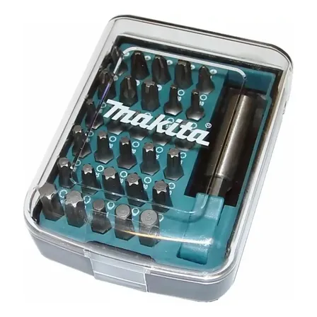 Jogo De Bits Phillips Hexalobular E Pozidriv 31 Peças Makita
