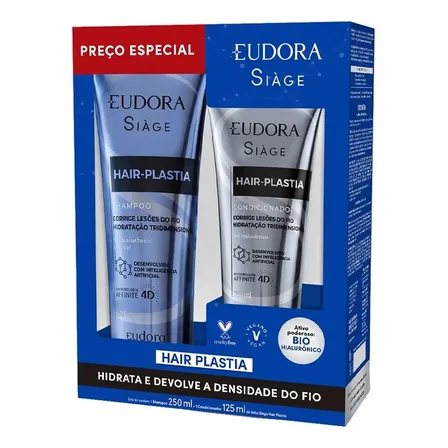 Kit Promopack Siàge Hair Plastia Eudora Shampoo + Condicionador