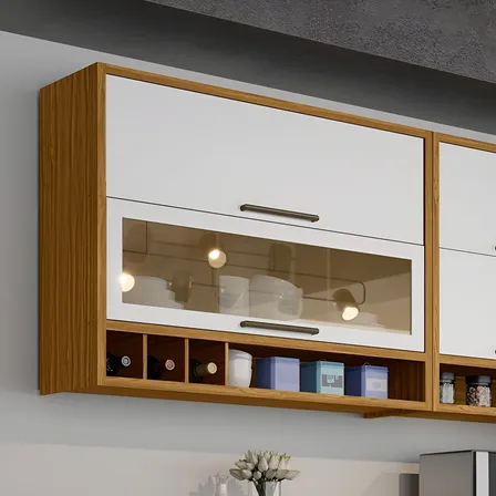 Armário Aéreo De Cozinha 120cm Com 2 Portas Ei