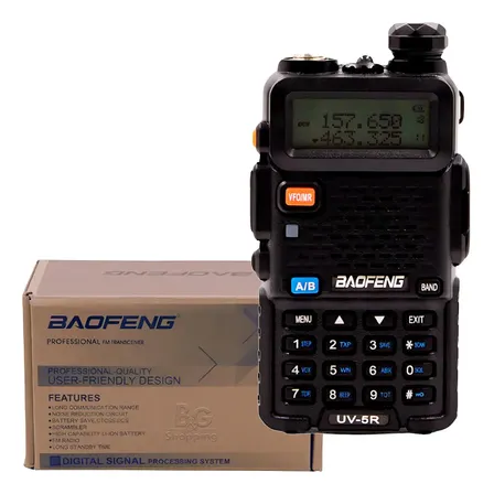 Rádio Comunicador Ht Baofeng Dual Band Uv-5r 136-174/400-520