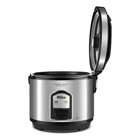 Panela De Arroz Ph5p 5 Xícaras Visor Glass Inox Philco Frequência 60 220v 60 Hz
