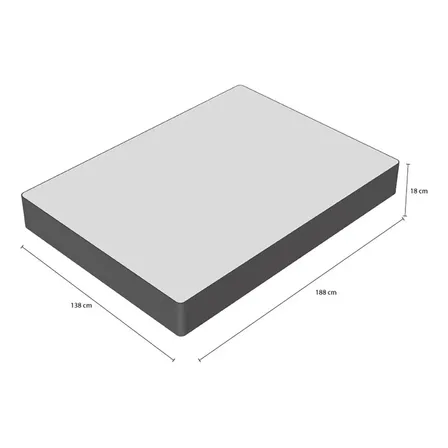 Colchão Ortobom Poli D28 Casal Ortopédico Densidade Firme 138x188 cm