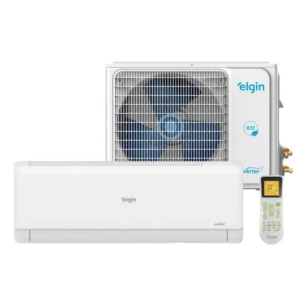 Ar Condicionado Split Hi Wall Inverter Elgin Eco Ii 18.000 Btus Quente E Frio R-32 Branco 220v