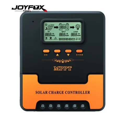 Joyfox Controlador De Carga Painel Solar 100% Mppt 30a 12 / 24v Lcd Display Regulador Parâmetro Automático