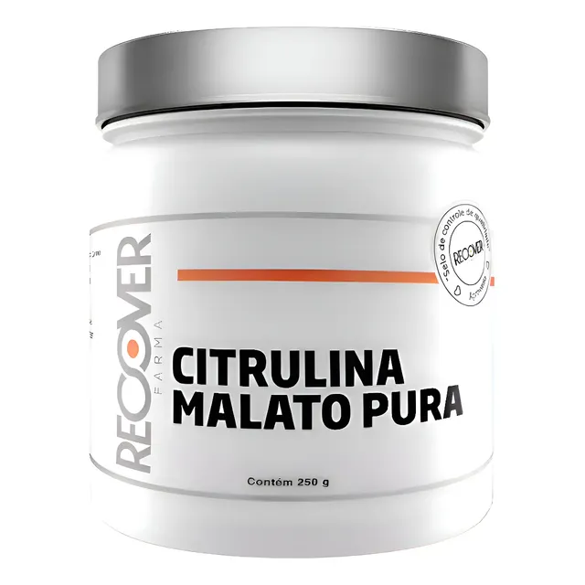 Citrulina Malato Pura 250g Suplemento Aminoácido Vasodilatador Recover Farma Natural