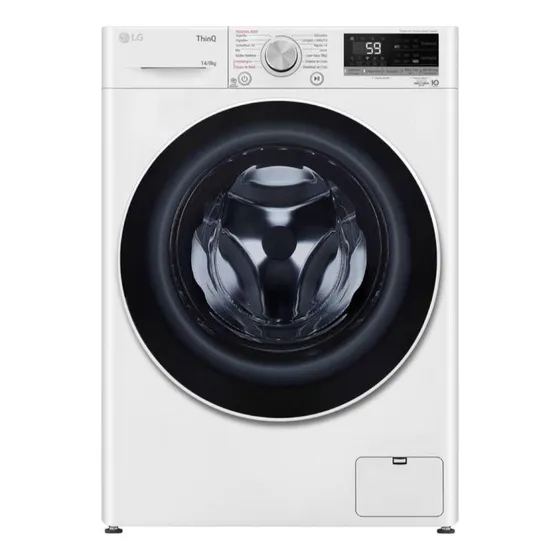 Lava e Seca Smart LG VC4 14kg Branca com Inteligência Artificial AIDD - 127V