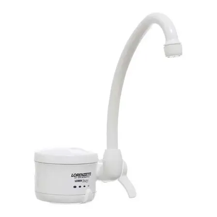 Torneira Elétrica Móvel Cozinha Loren Easy Lorenzetti Acabamento Branco Cor Branco