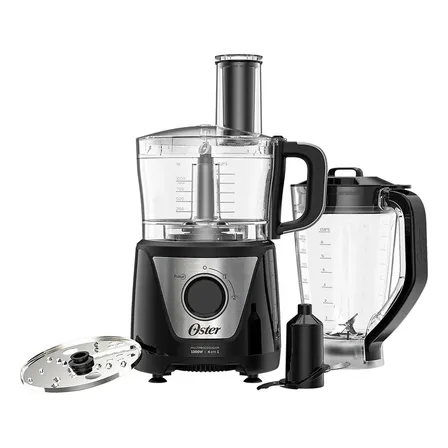 Multiprocessador De Alimentos Oster Black 4 Em 1 - Cor Preto