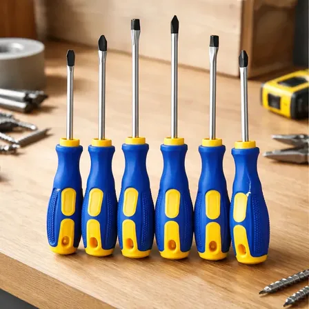 Kit Chave Fenda Phillips 6 Peças Hongguang Cabo Ergonômico