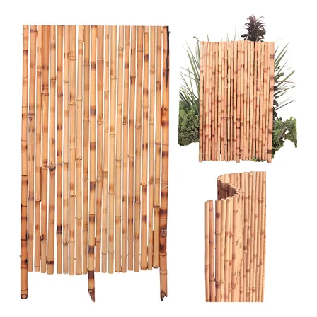 Cerca Ecológica E Sustentável De Bambu Natural 85x50 Cm Cor Marrom