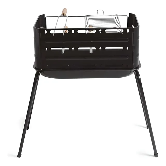 Churrasqueira Móvel Mor Montana 3005 54cmx35cmx64cm Preto Preto