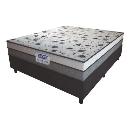 Gazin cama box casal colchão espuma d33 fort 138x188x59cm suporta até 150kg por pessoa