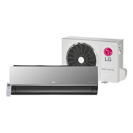 Ar-condicionado LG Dual Inverter Voice Artcool 12.000 Btu Frio Cinza 220v