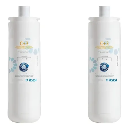 Kit 2 Refis C+3 Purificador De Água Ibbl Para 1 Ano